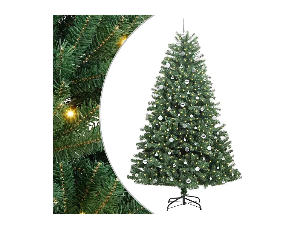 Sapin de Noël Artificiel à Branches Articulées Vert 240 cm