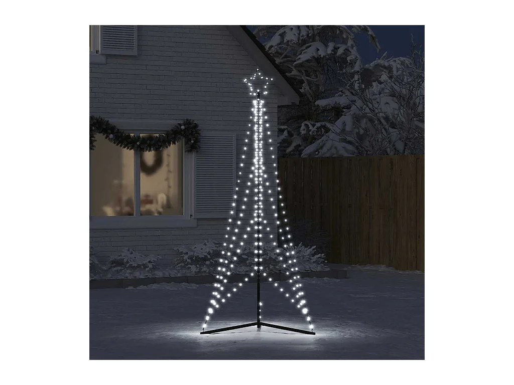 Sapin de Noël à LED 483 LED blanc froid 240 cm