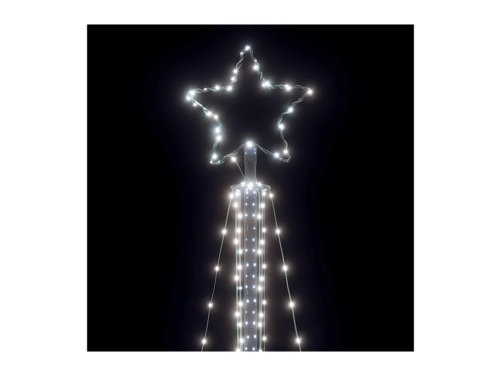 Sapin de Noël à LED 483 LED blanc froid 240 cm