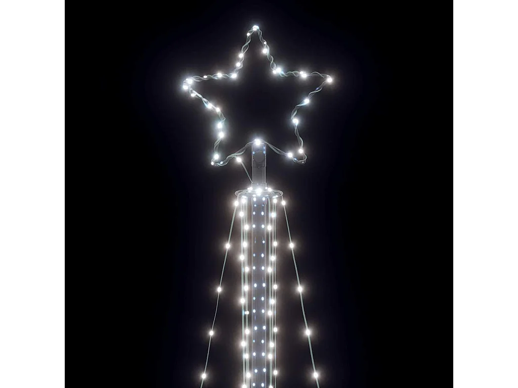 Sapin de Noël à LED 483 LED blanc froid 240 cm