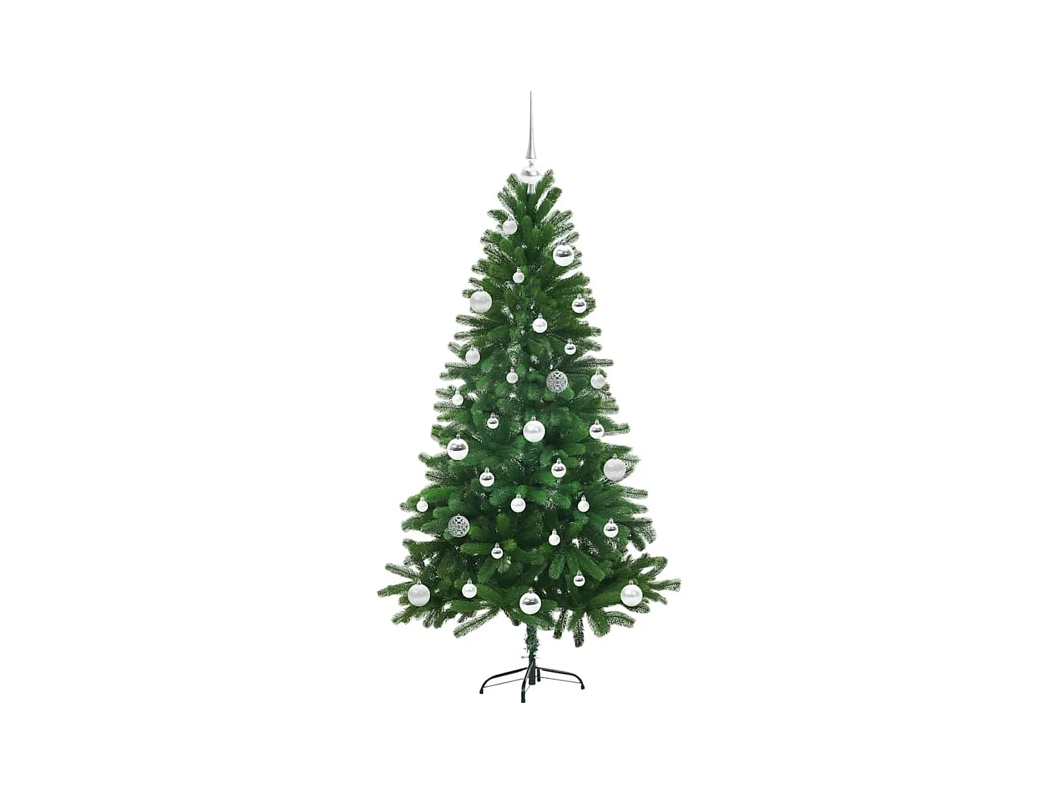 Sapin de Noël avec 150 LED avec support Vert 150 cm PE