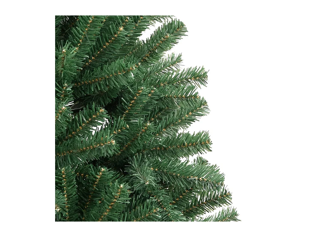 Sapin de Noël artificiel à charnières avec support vert 240 cm