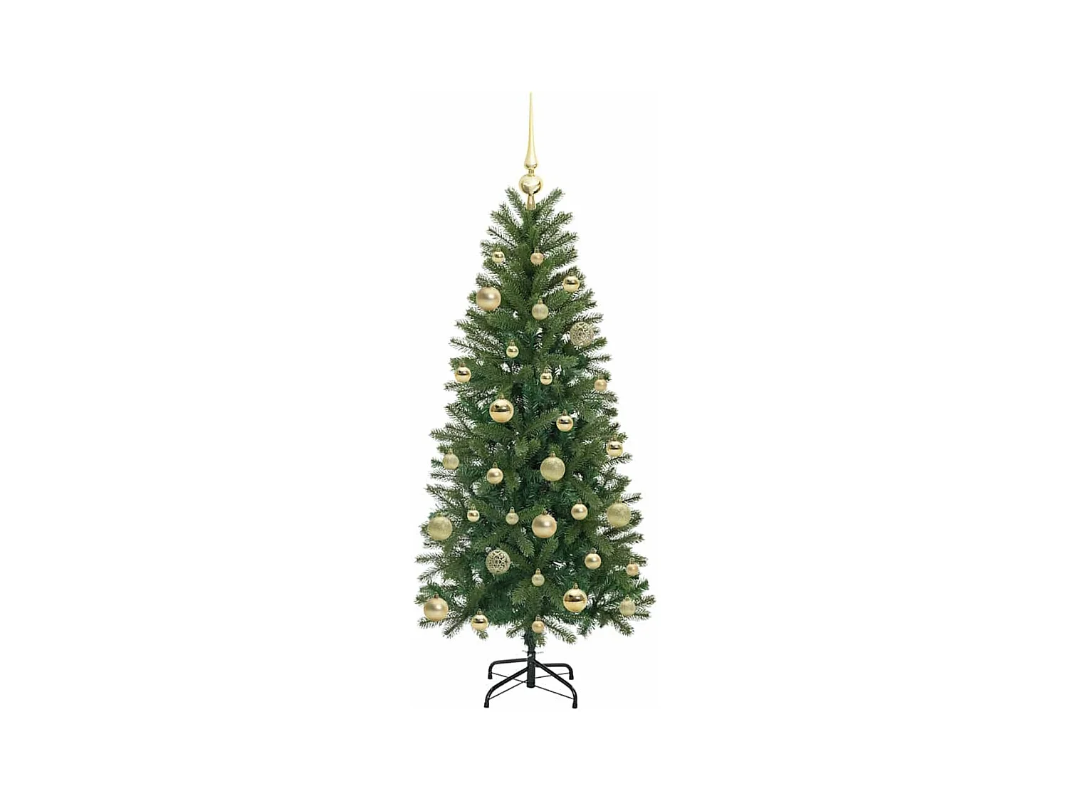 Sapin de Noël artificiel avec 150 LED Vert 150 cm PE et PVC