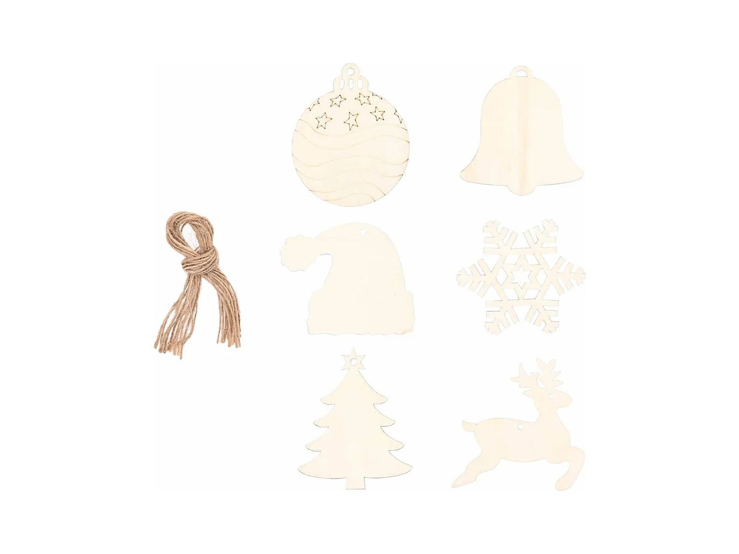 Árbol de Navidad Natural 120 cm madera maciza de fresno