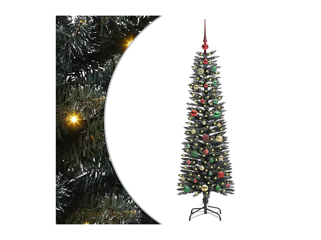 Sapin de Noël artificiel avec 150 LED Vert 43 x 43 x 150 cm