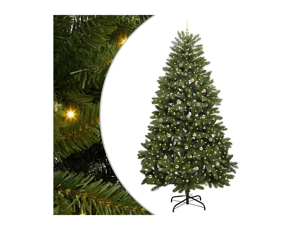 Sapin de Noël artificiel Vert 270 cm PVC et métal