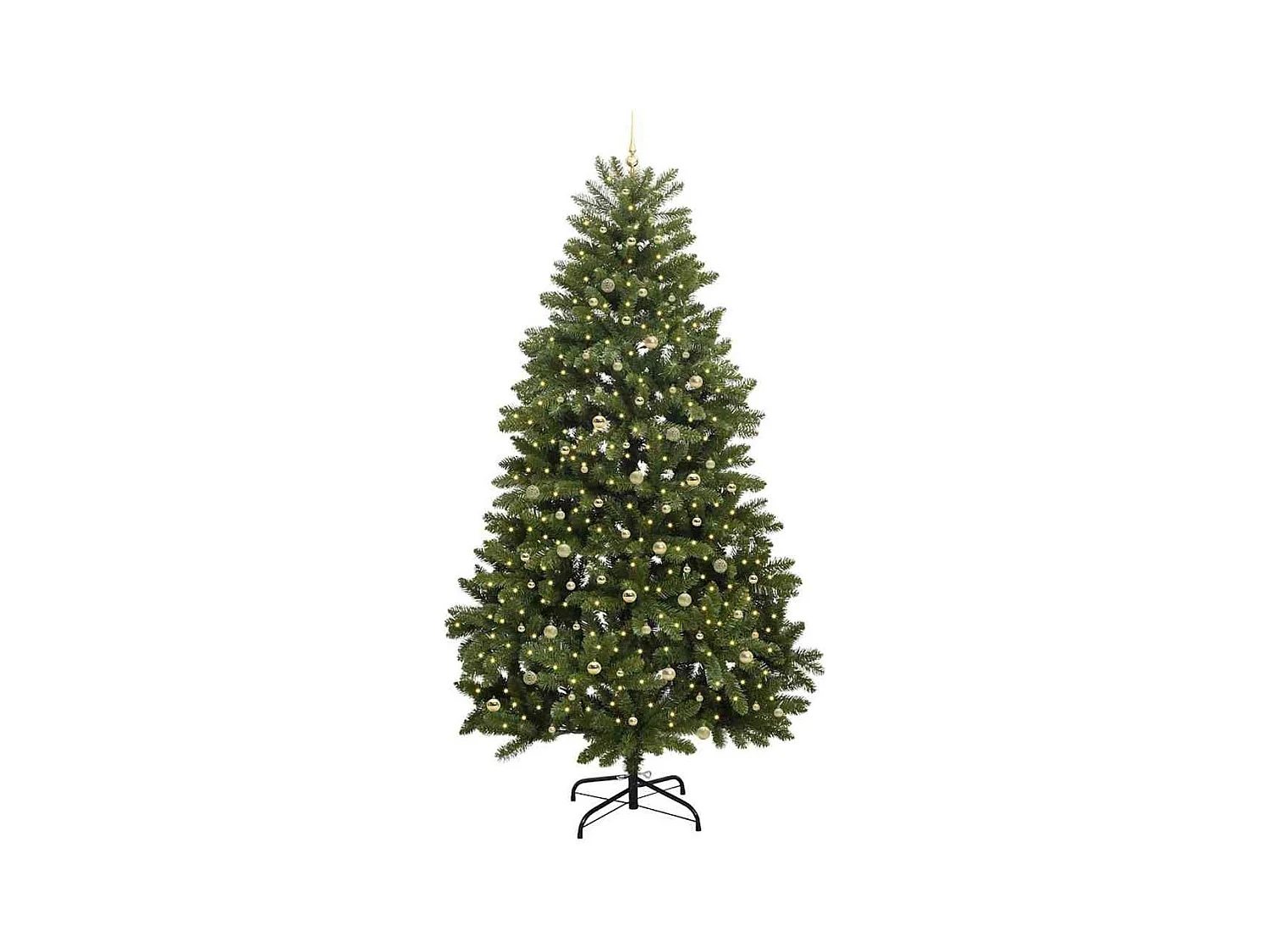 Sapin de Noël artificiel Vert 270 cm PVC et métal
