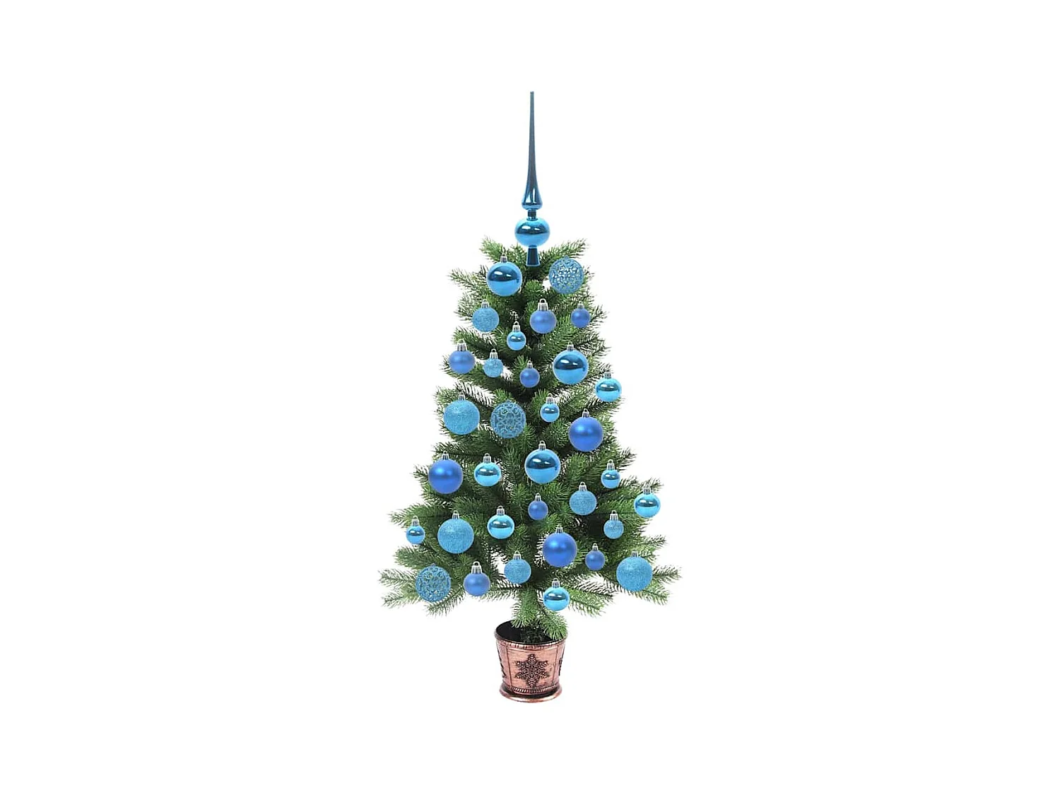 Árbol de Navidad con 150 LED con soporte Verde 90 cm PE