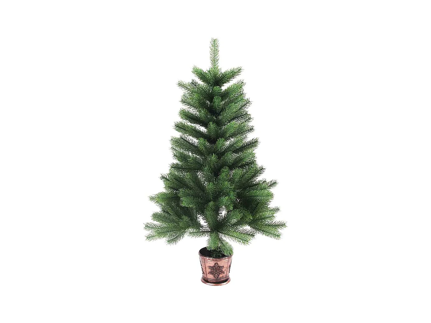 Árbol de Navidad con 150 LED con soporte Verde 90 cm PE
