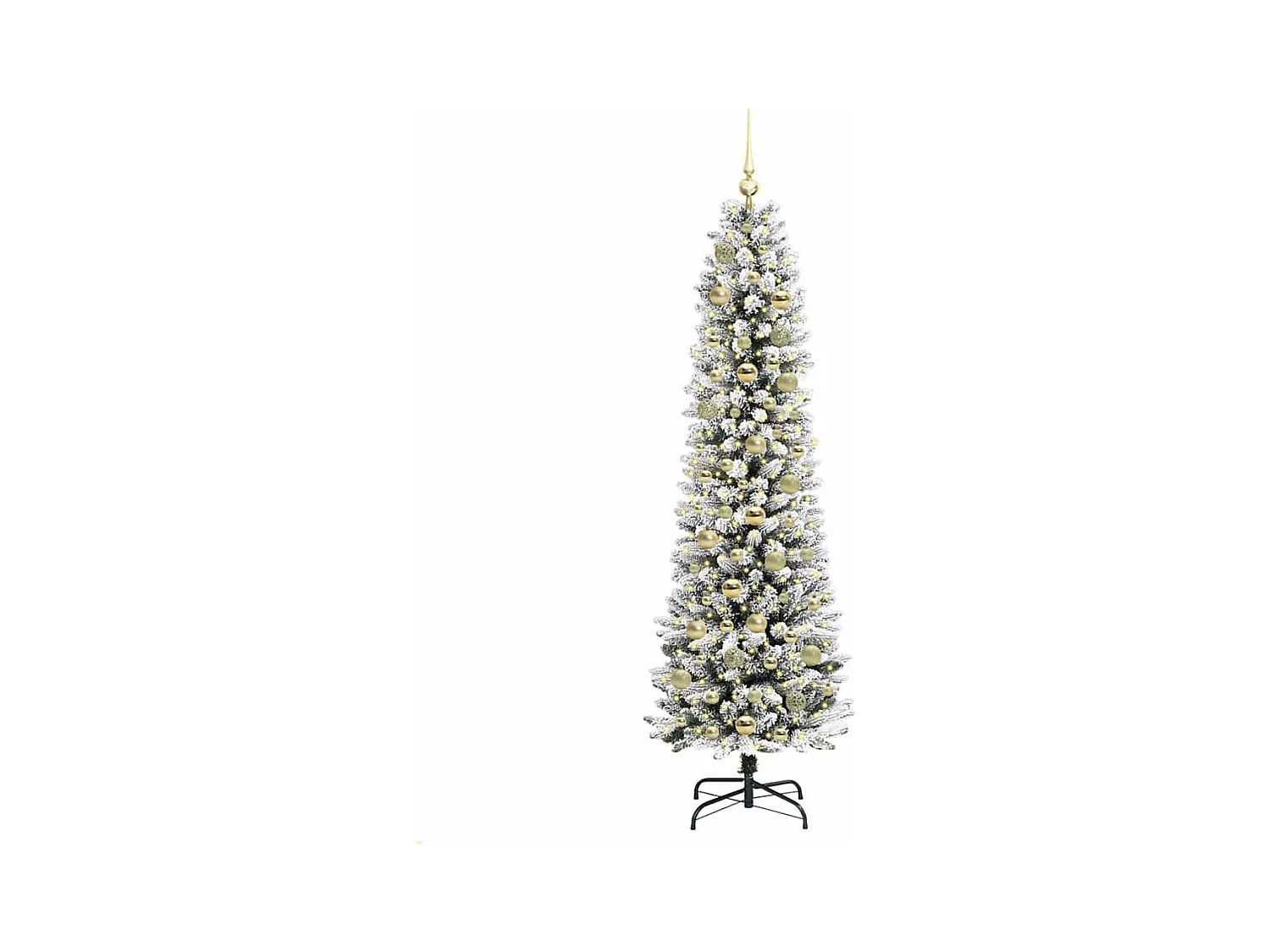 Árbol de Navidad artificial con 300 LED verde y 180 cm