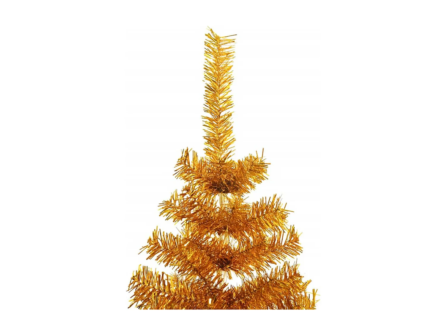 Sapin de Noël avec 300 LED avec support Doré 180 cm PET