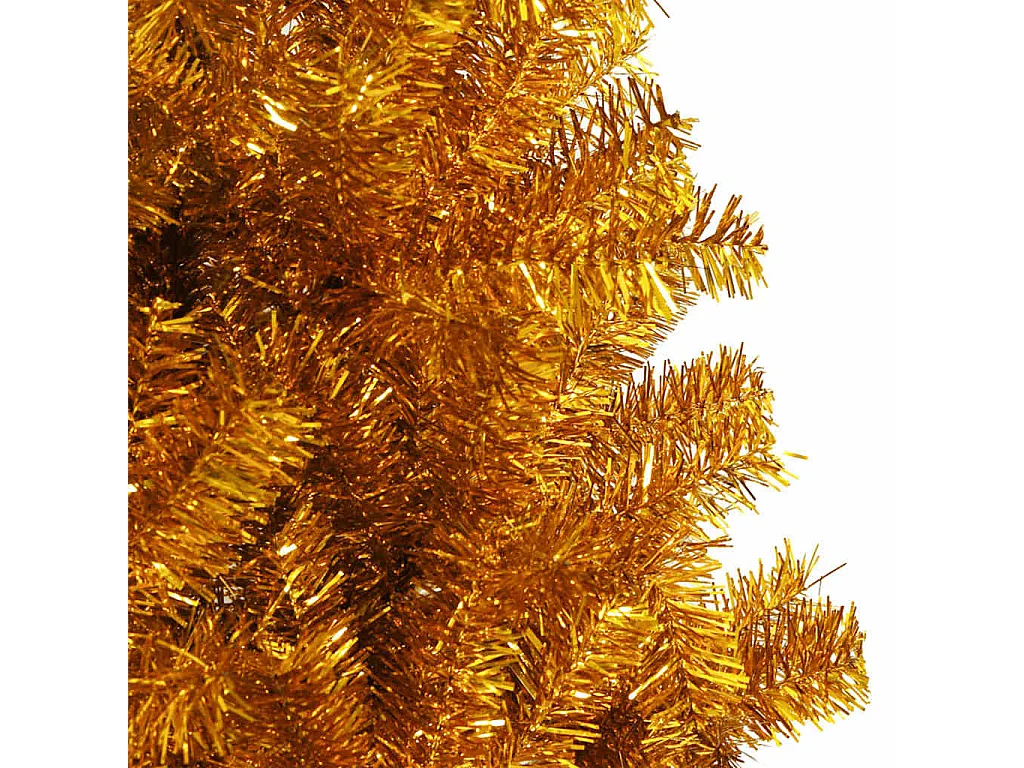 Sapin de Noël avec 300 LED avec support Doré 180 cm PET