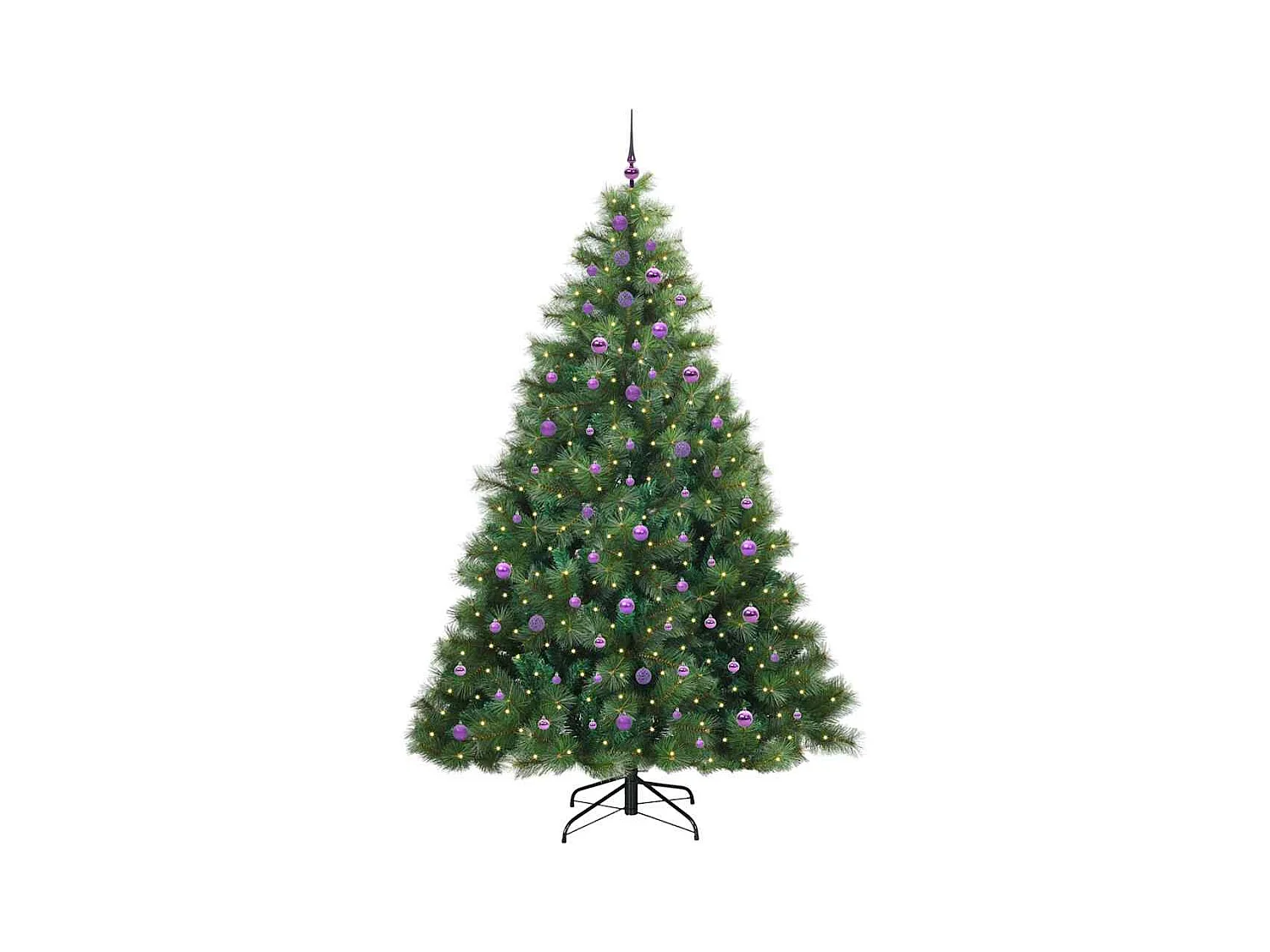 Árbol de Navidad artificial con 300 LED Verde 240 cm PE y PVC