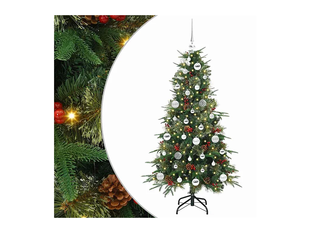 Árbol de Navidad artificial con ramas articuladas Verde 150 cm