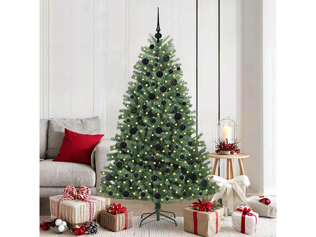 Sapin de Noël Artificiel à Branches Articulées Vert 180 cm