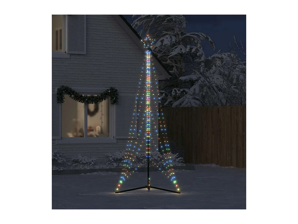 Sapin de Noël à LED 525 LED colorées 302 cm