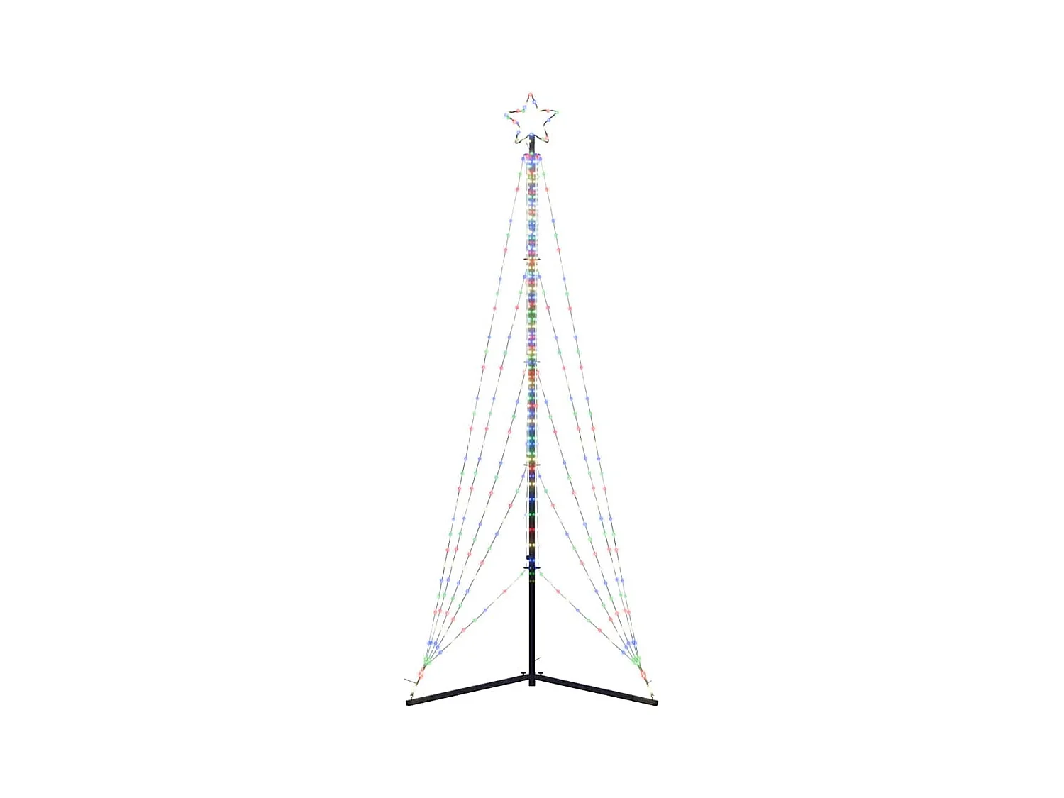 Sapin de Noël à LED 525 LED colorées 302 cm