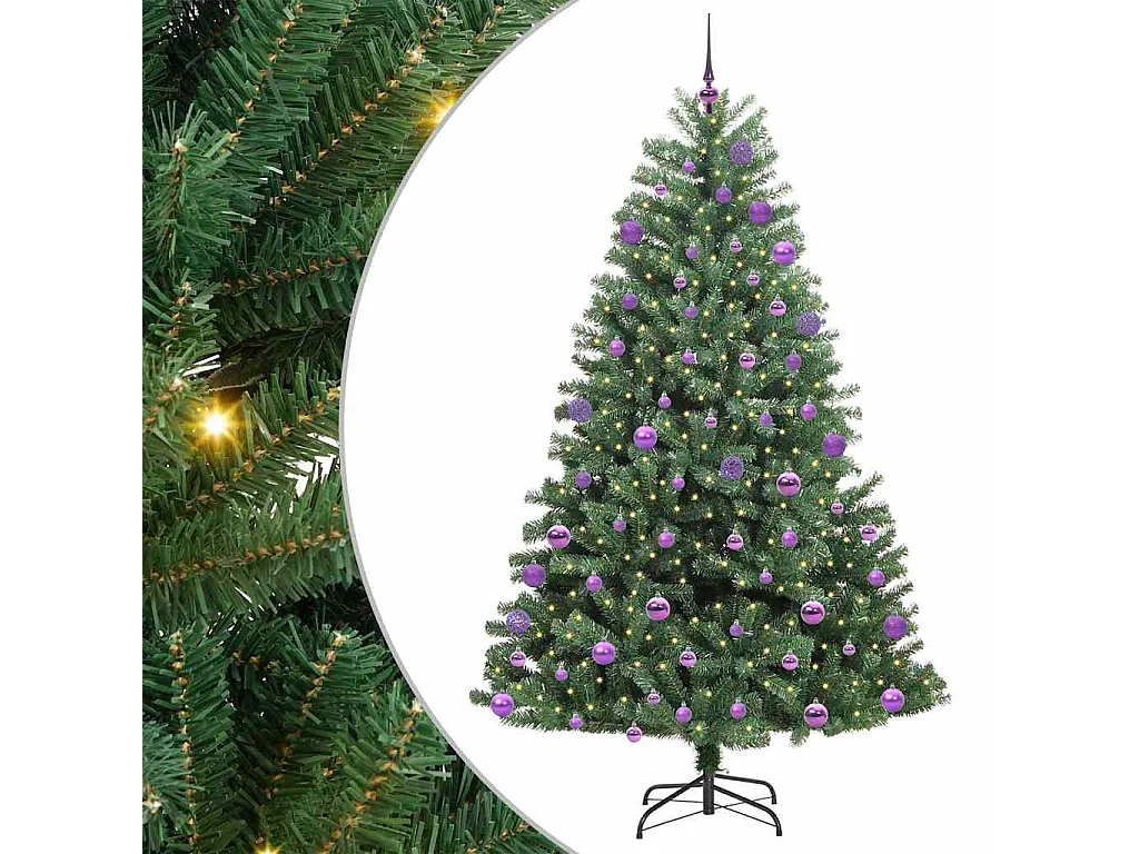 Sapin de Noël Artificiel à Branches Articulées Vert 180 cm
