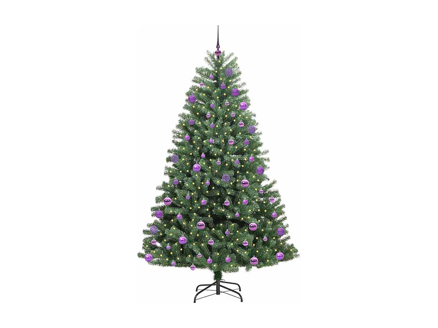 Sapin de Noël Artificiel à Branches Articulées Vert 180 cm