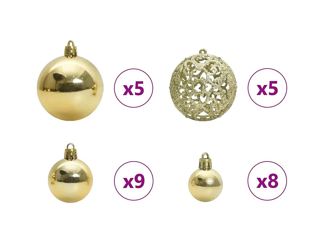 Árbol de Navidad artificial Verde 150 cm PVC, Metal y Plástico