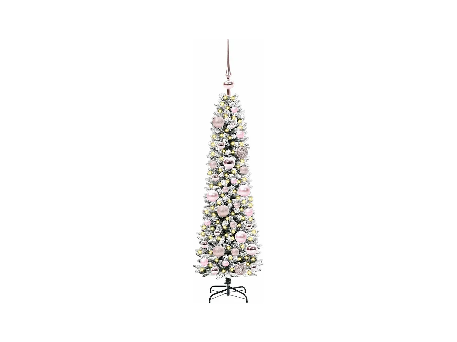 Árbol de Navidad artificial con 150 LED verde y 120 cm