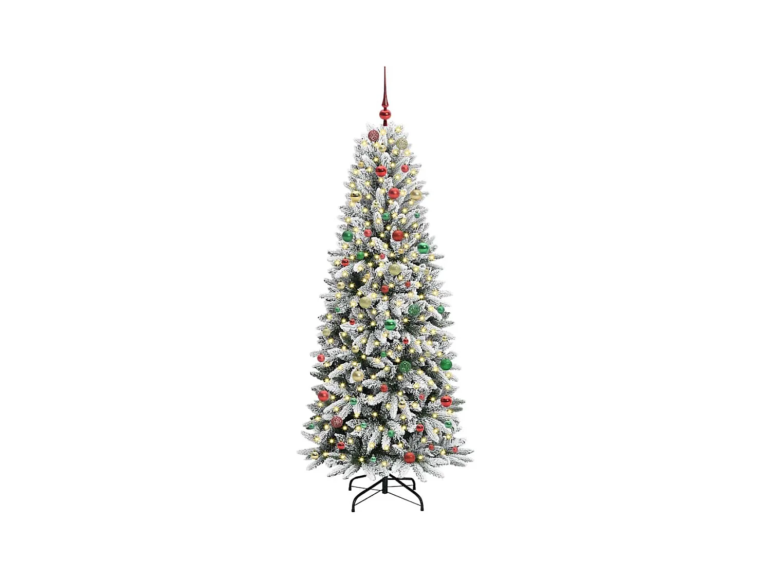 Sapin de Noël artificiel avec 300 LED Blanc 78 x 78 x 210 cm