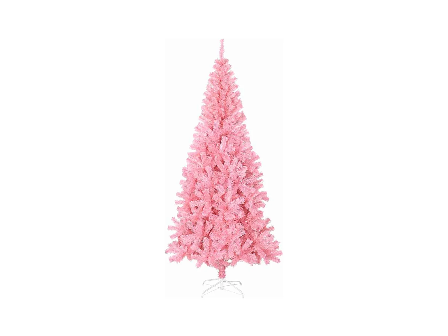 Árbol de Navidad con 300 LED con soporte Rosa 180 cm PVC