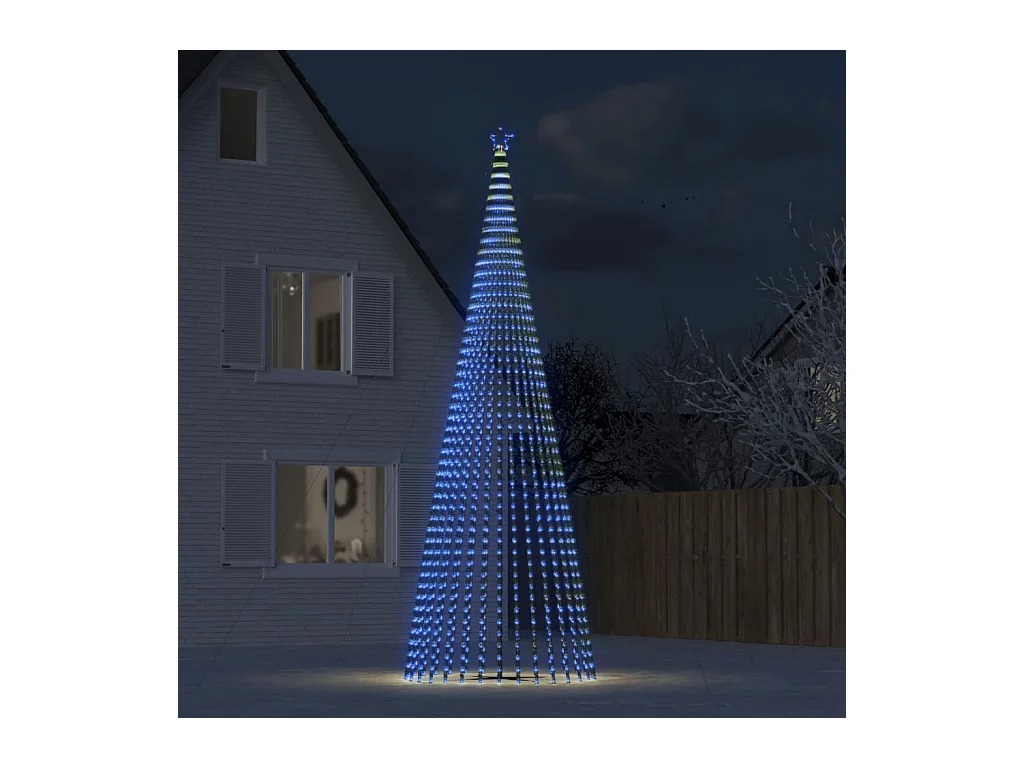 Árbol de Navidad LED 1544 LEDs azul 500 cm