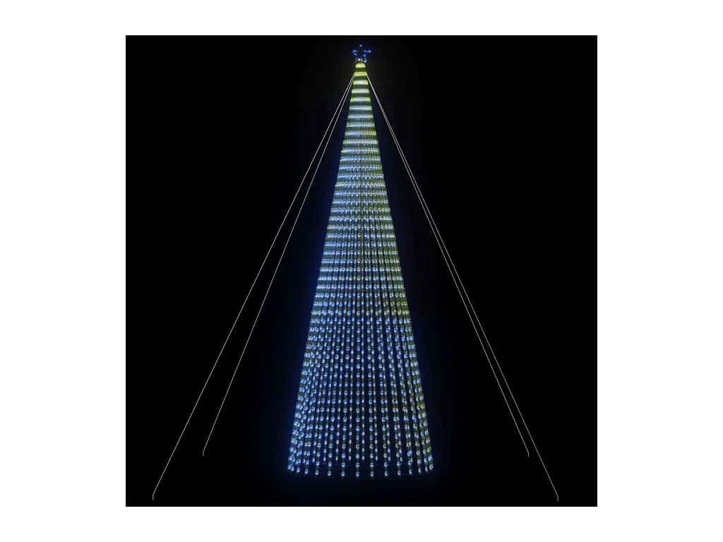 Árbol de Navidad LED 1544 LEDs azul 500 cm