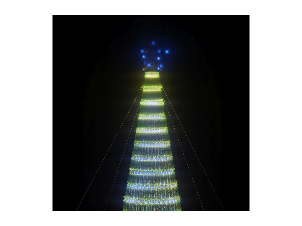 Árbol de Navidad LED 1544 LEDs azul 500 cm