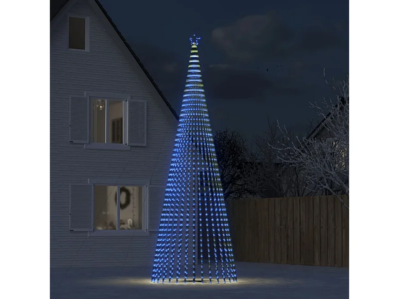 LED-kerstboom 1544 LEDs 500 cm blauw