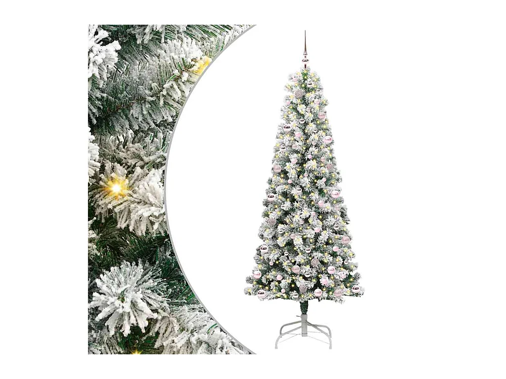 Sapin de Noël Artificiel à Branches Articulées 240 cm PVC
