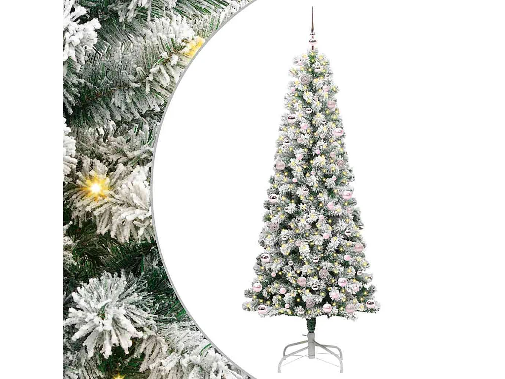Sapin de Noël Artificiel à Branches Articulées 240 cm PVC