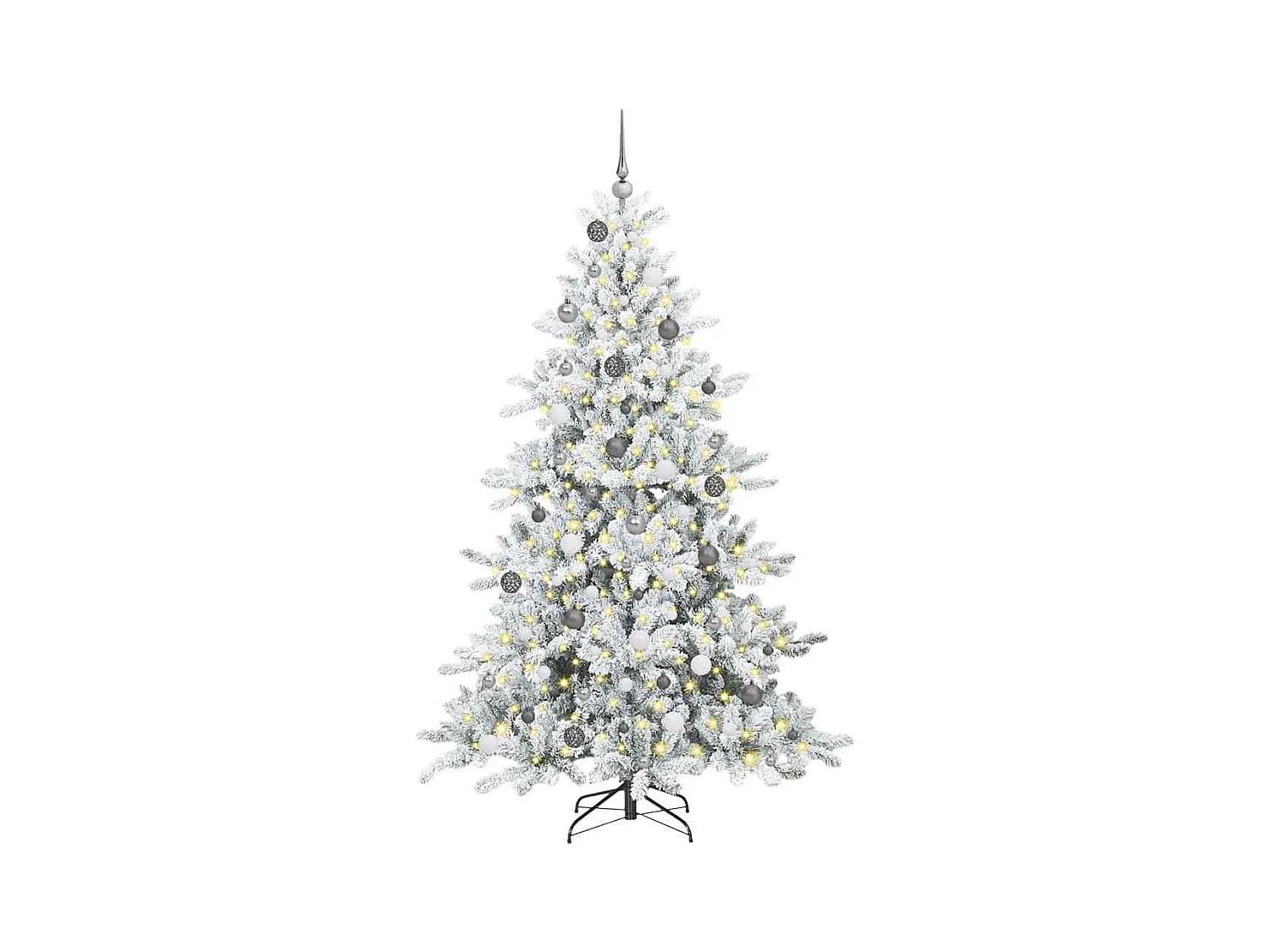 Árbol de Navidad artificial con ramas articuladas 210 cm PVC