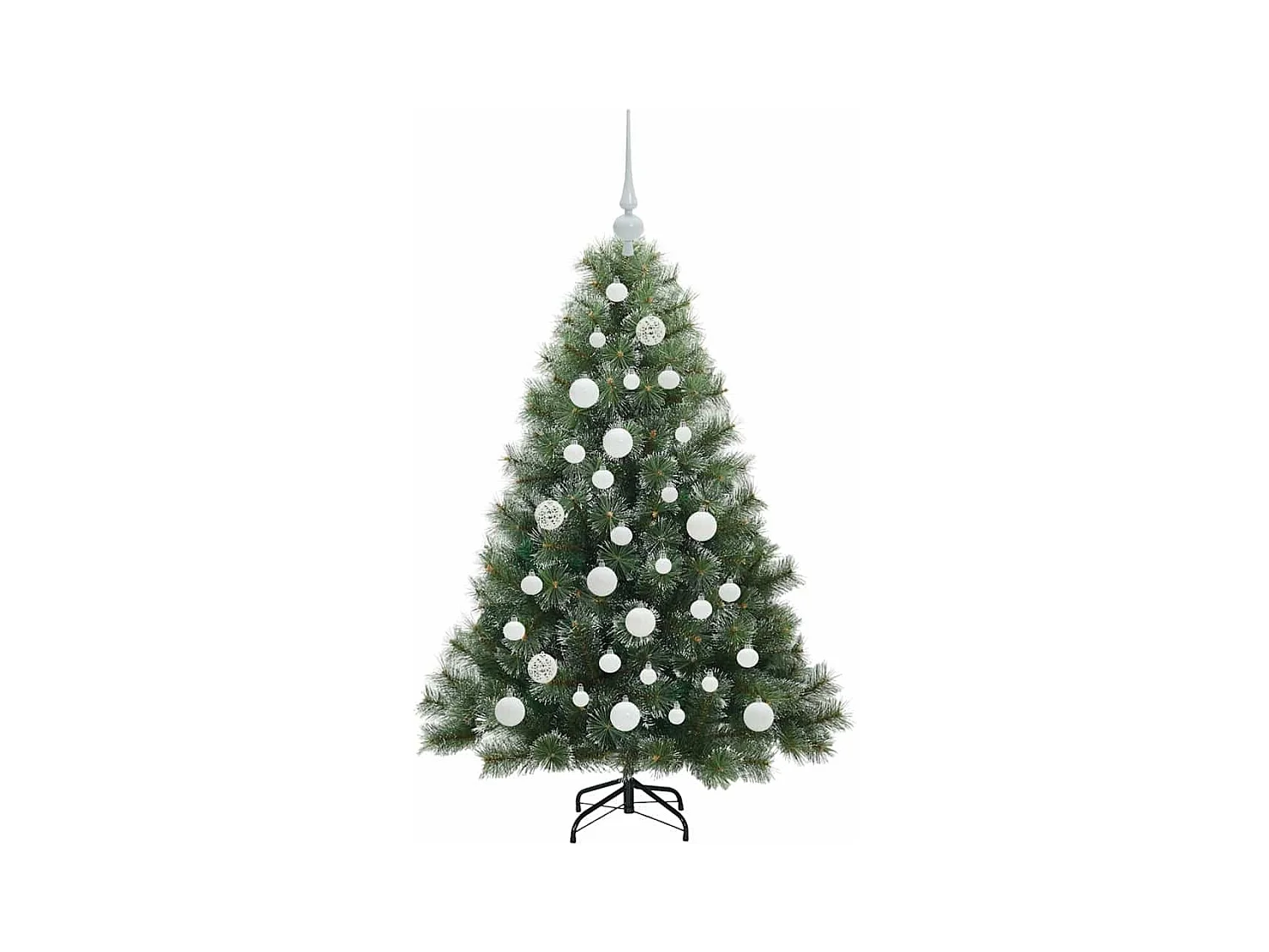 Sapin de Noël artificiel avec 150 LED Vert 120 cm PE et PVC