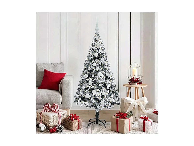 Sapin de Noël artificiel Vert 150 cm PVC, Acier et Plastique