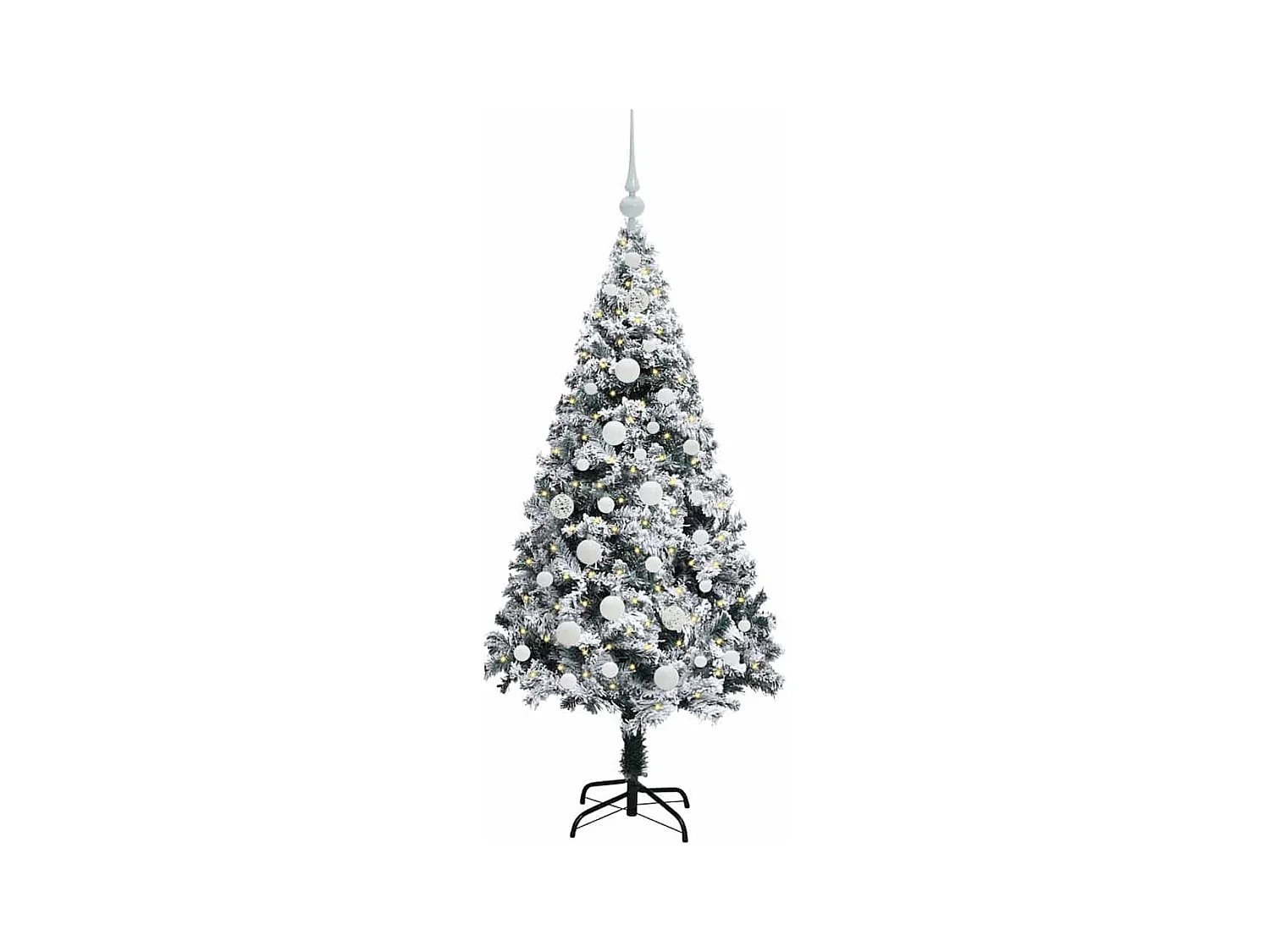 Sapin de Noël artificiel Vert 150 cm PVC, Acier et Plastique