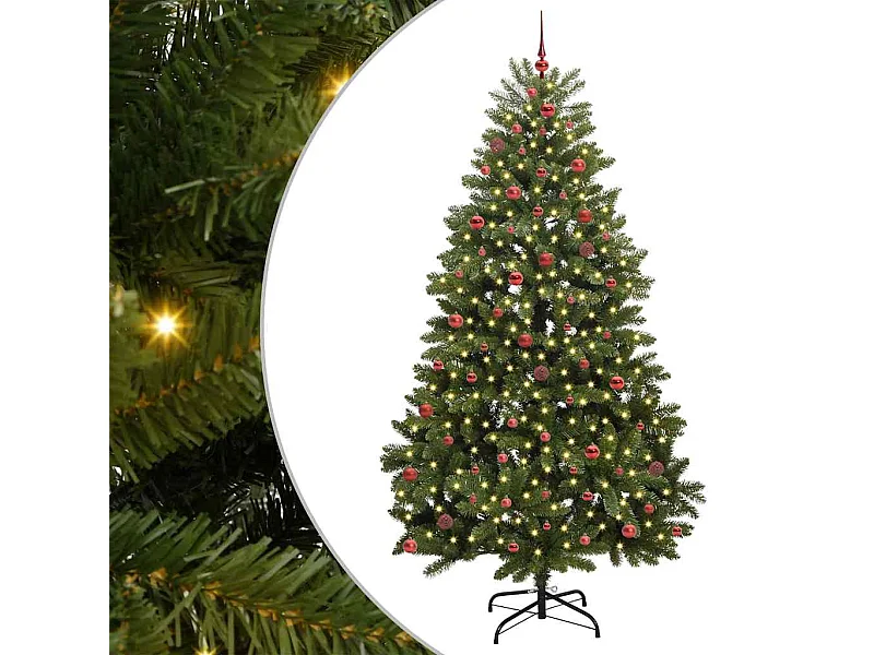 Sapin de Noël artificiel Vert 270 cm PVC et métal