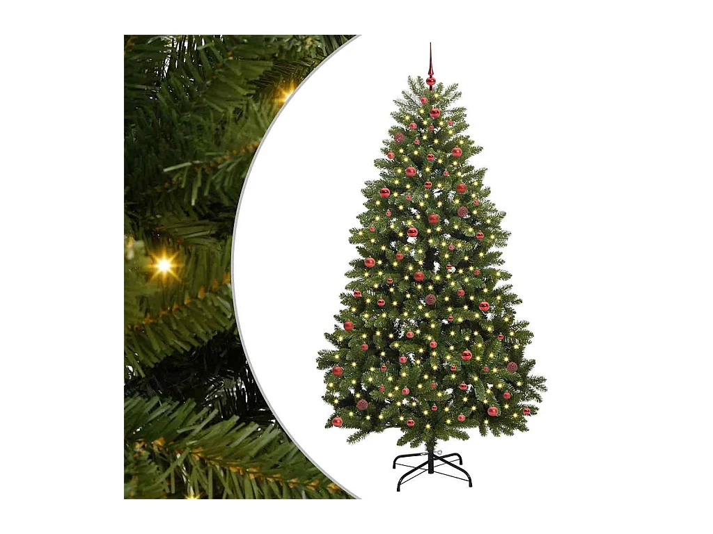Kunstkerstboom Groen 270 cm PVC en Metalen