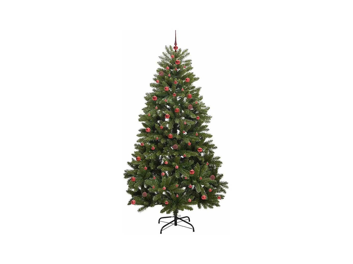 Kunstkerstboom Groen 270 cm PVC en Metalen