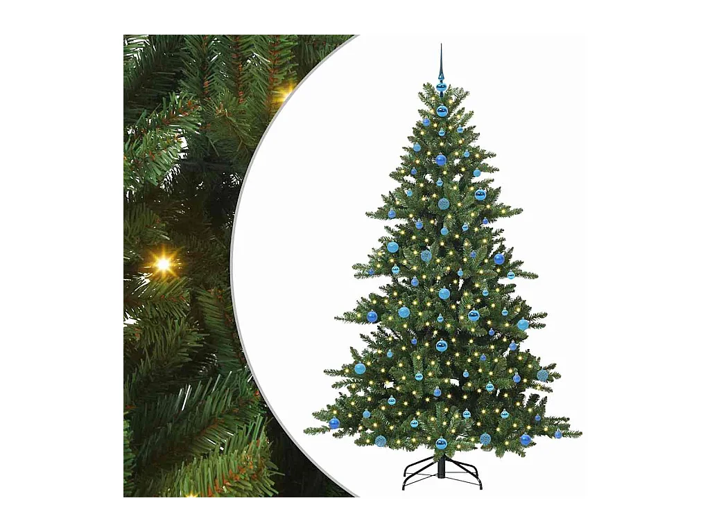 Árbol de Navidad artificial con ramas articuladas 210 cm PVC