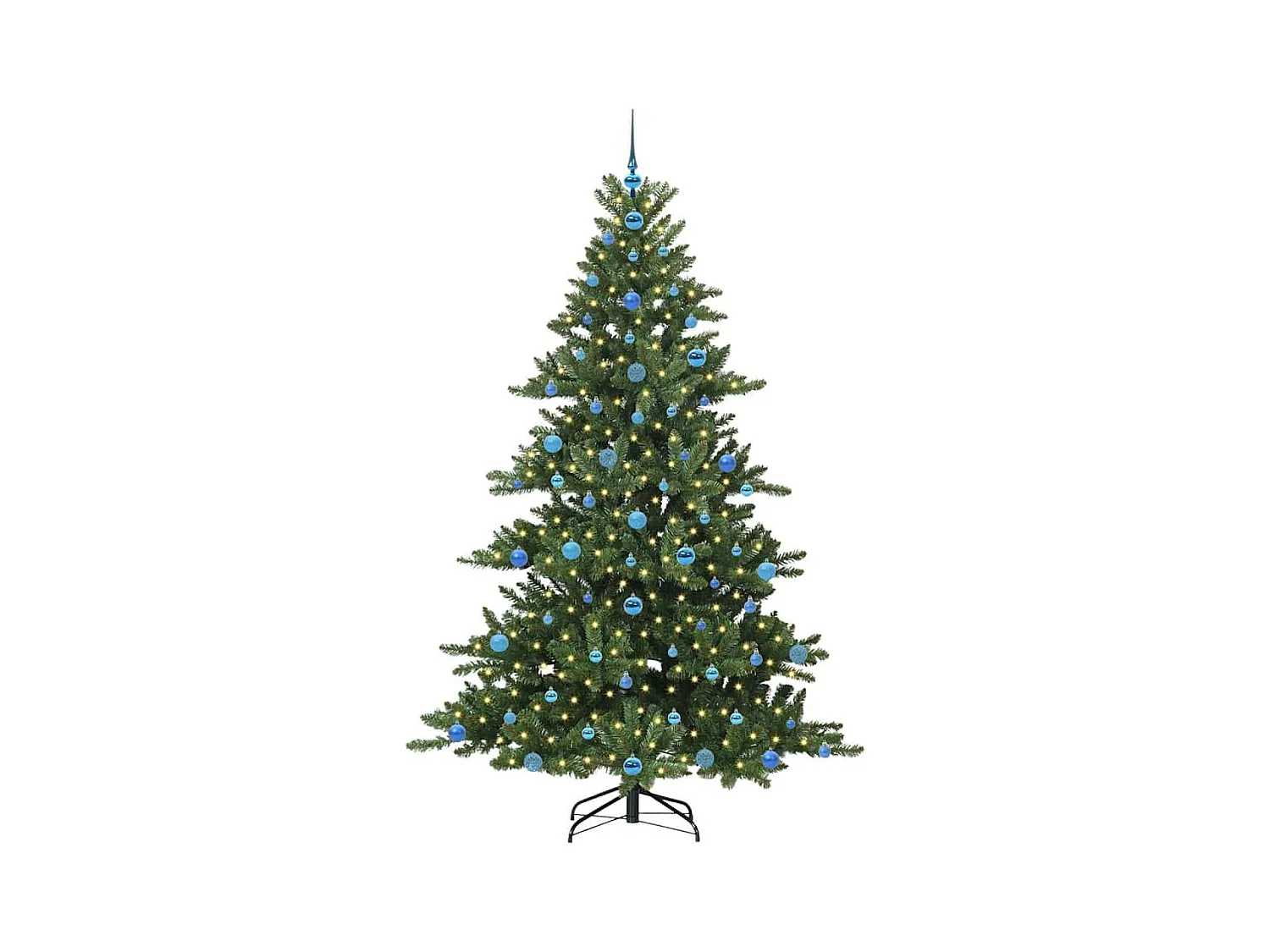 Árbol de Navidad artificial con ramas articuladas 210 cm PVC