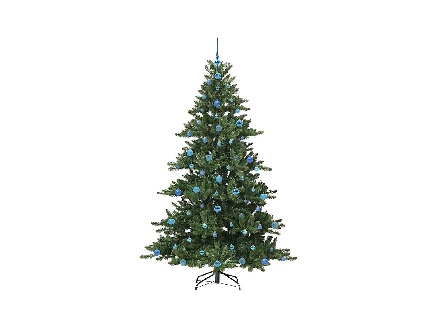 Árbol de Navidad artificial con ramas articuladas 210 cm PVC