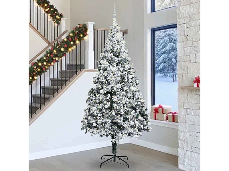 Sapin de Noël Blanc 300 cm PVC