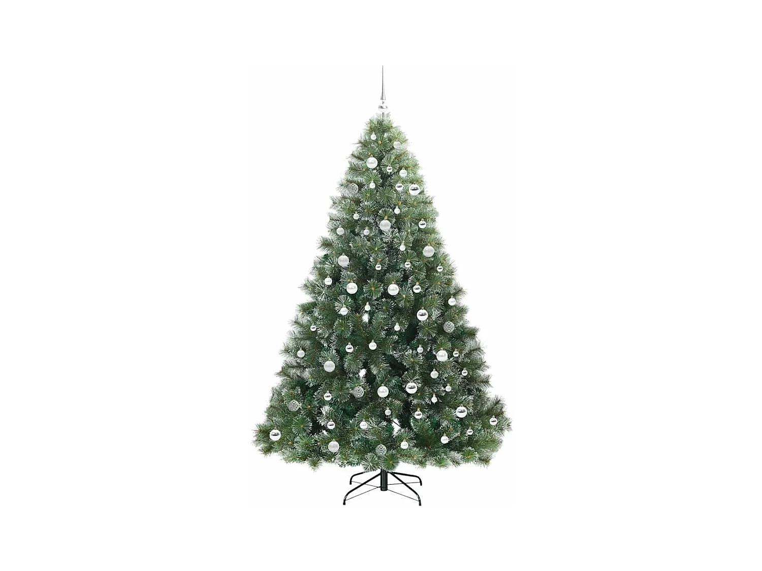 Sapin de Noël artificiel avec 300 LED Vert 210 cm PE et PVC