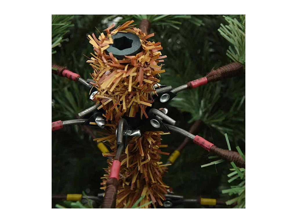 Kunstkerstboom met 150 LED met standaard Groen 120 cm PE en PVC