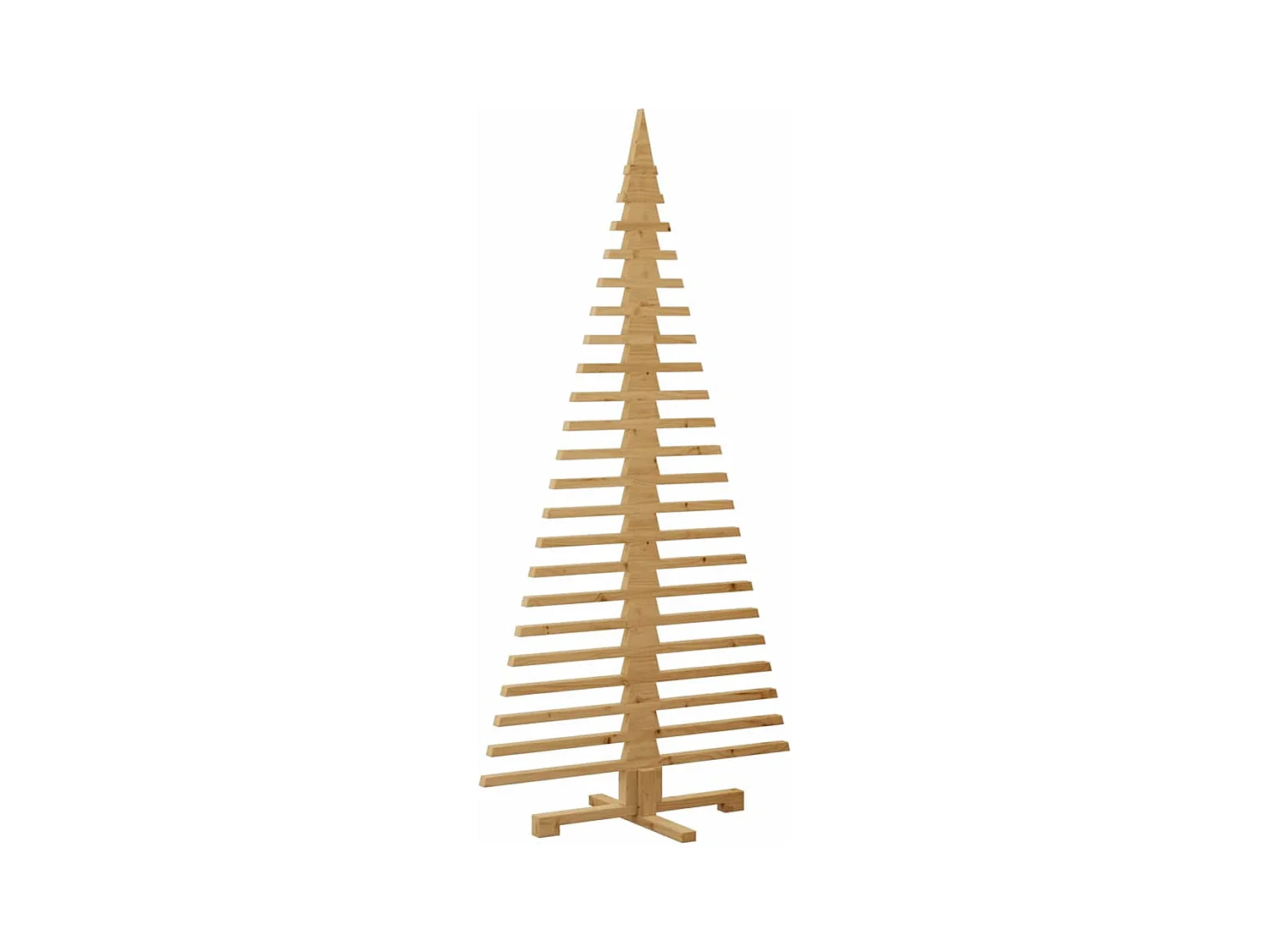 Arbre de Noël en bois Marron 180 cm Bois massif en pin