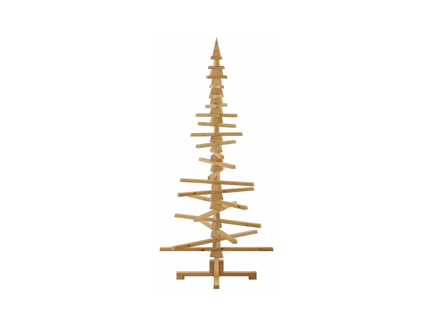 Arbre de Noël en bois Marron 180 cm Bois massif en pin