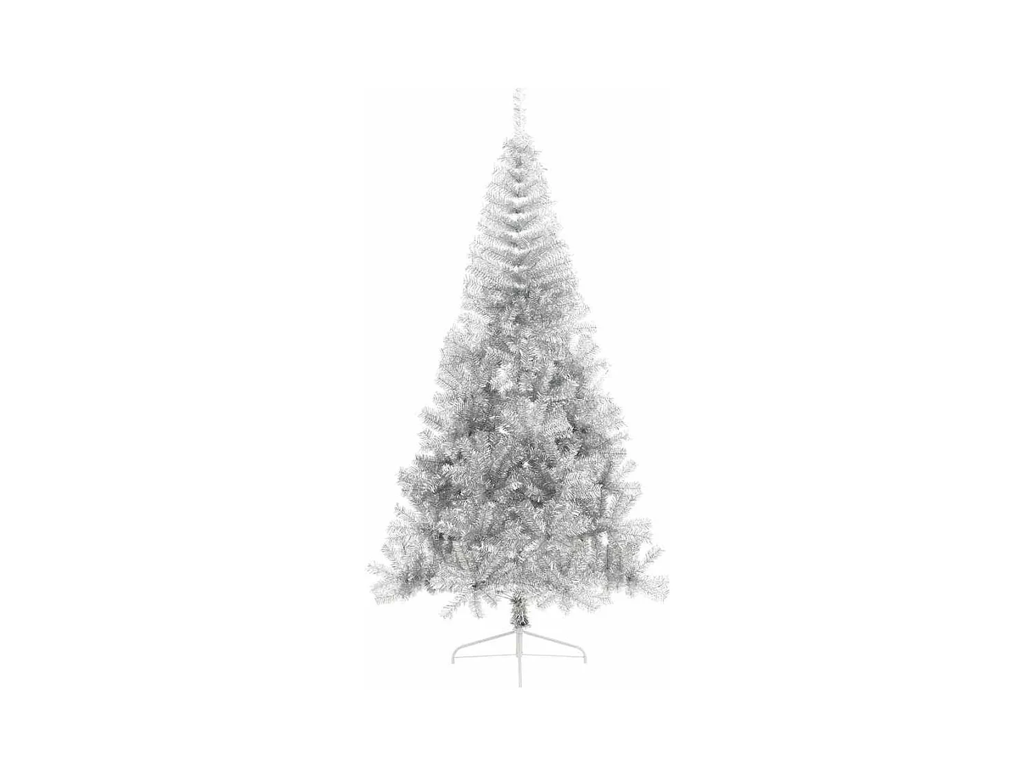 Kunststof Voorverlichte Kerstboom met 300 LED Zilver 240 cm PET