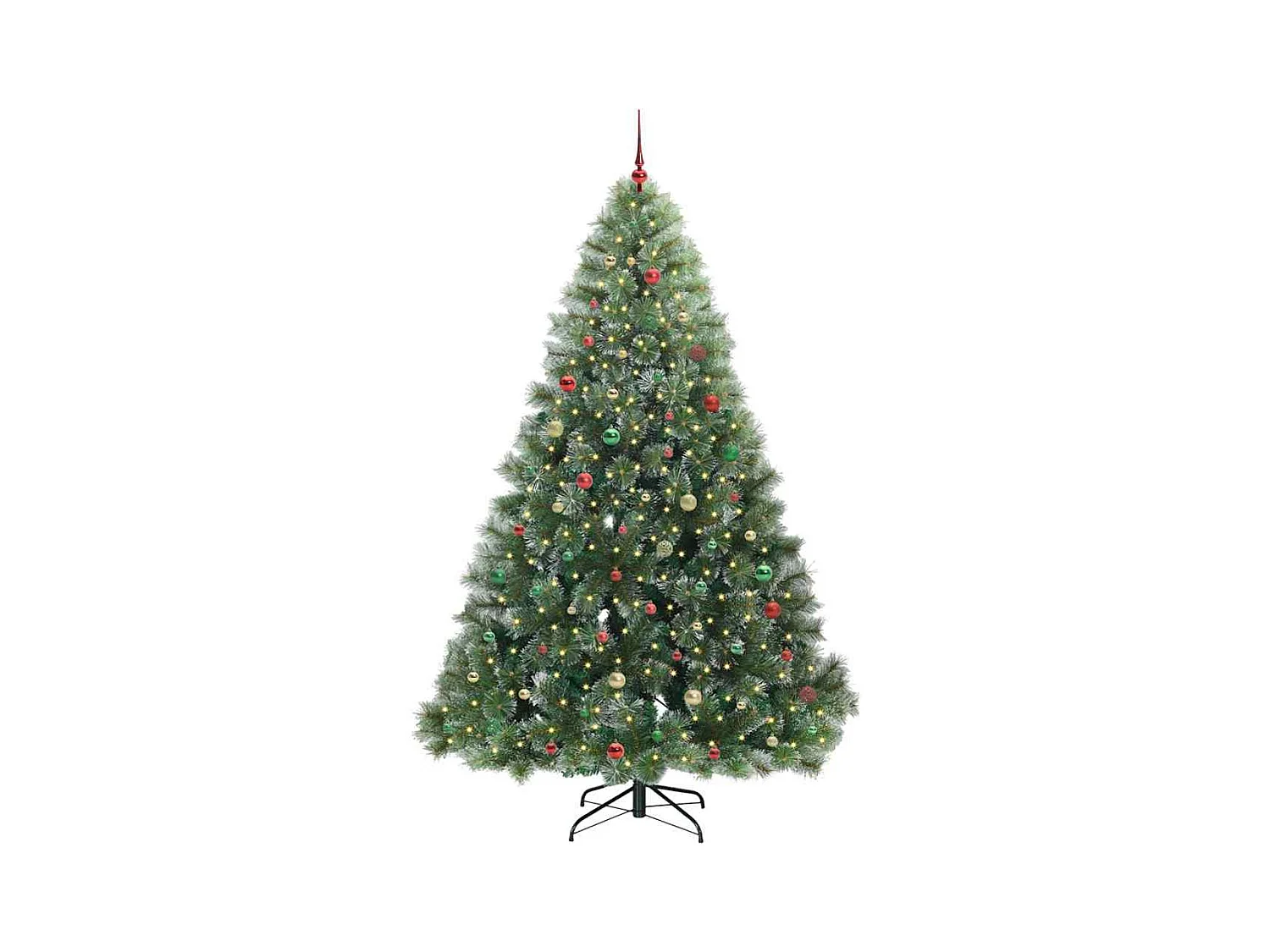 Sapin de Noël artificiel avec 300 LED Vert 240 cm PE et PVC